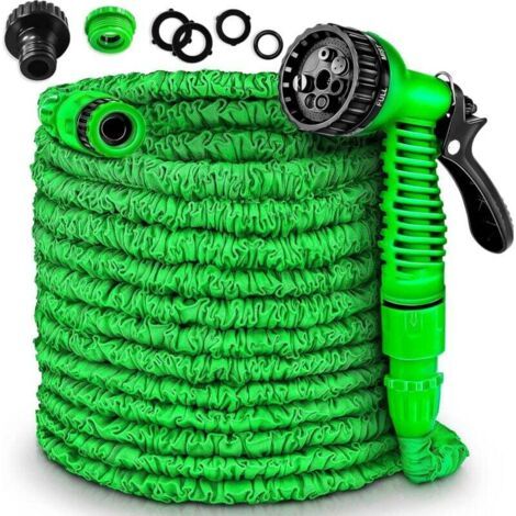 Qorva - Flexibler Und Dehnbarer Gartenschlauch, Einziehbarer Gartenschlauch (15 M)