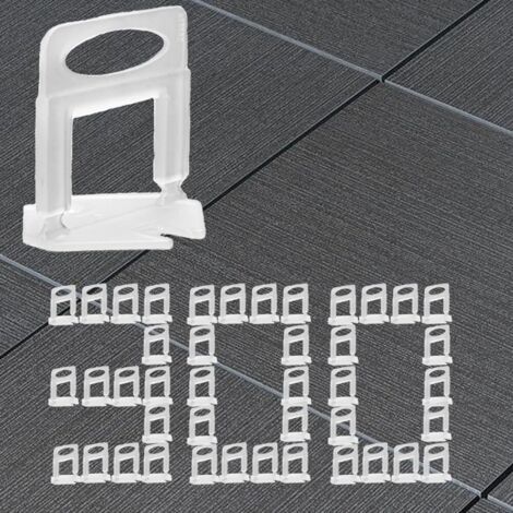 Qorva-300 Stück Fliesenverlegeclips, 1 Mm Fliesenabstandshalter, Clips Für Fliesenverlegesystem