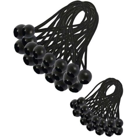 Qorva 30 Stück Elastisches Bungee-seil, Planen-bungee-seil, Elastisches Bungee-seil Für Pavillons, Planen, Camping, Zelte, Vorhang-verlängerungsgurt (200 Mm Und 150 Mm)