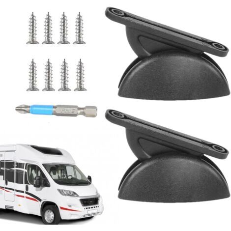 Qorva – Set Aus 2 Halteriegeln Und Halterung, Halbkreisförmige Türriegelhalterung, Modifikation Für Halbkreisförmigen Halteriegel