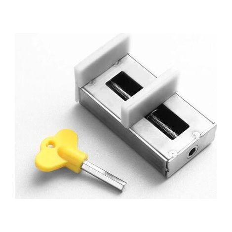 Qorva-verstellbarer Dicker Schiebetür- Und Fensterstopper, Diebstahlsicherung, Kindersicherung, Kostenlose Schienen Aus Kunststoff, Stahl Und Aluminium, Fensterbegrenzung, Rutschfeste Tür.