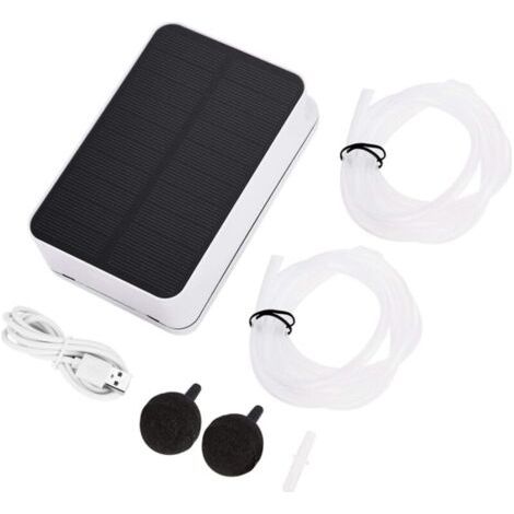 Qorva-waterproof Oxygenator - Solarbetriebener, Wasserdichter Sauerstoffanreicherer, Belüfter Und Sauerstoffpumpe Für Notfallsituationen In Schwimmbädern Und Teichen.