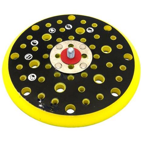 Qorva 150-mm-polierpad Mit 52 Löchern Für Mirka Ceros/deros – Schleifpad Mit 5/16-zoll-gewinde Für Professionelles Polieren