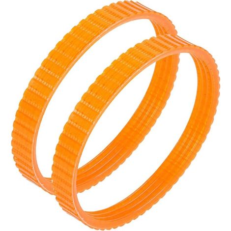 Qorva – Satz Mit 2 Antriebsriemen Für Hobelmaschine 1900b – Länge 238 Mm – Breite 9,6 Mm – Doppelverzahnung Für Geringe Geräuschentwicklung