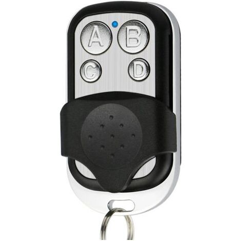 Qorva Universal-fernbedienung (433,92 Mhz) Für Automatische Tore – 4-code-speicher – 12-v-batterie Im Lieferumfang Enthalten – Programmierbar Per Selbstlernfunktion
