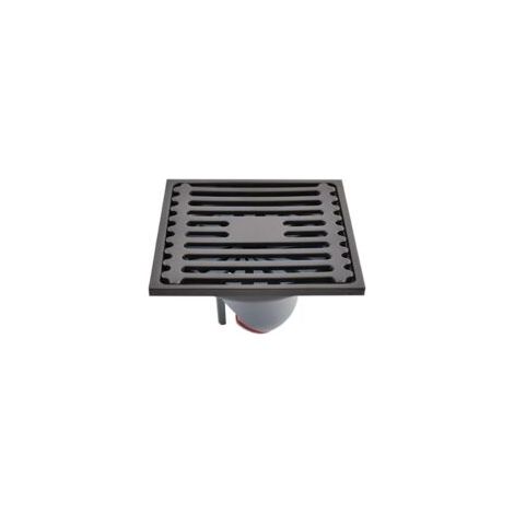 Quadratischer Edelstahl-bodenablauf (10 X 10 Cm) Für Den Außenbereich – Schnelle Entwässerung – Geruchsneutralisierendes System Für Moderne Badezimmer – Herausnehmbar – 10