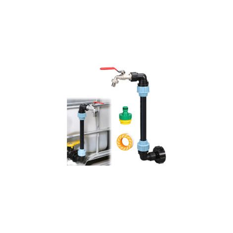 3/4-zoll-wassertankhahn Für Rückgewinnungsbehälter – Messing Und Pe – Ibc-anschluss Für Schnelles Bewässern – Garantiert Wasserdicht