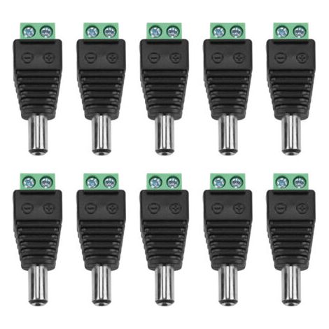 Qorva - Schwarzer 220v Dc-anschluss Für Niederfrequenz-überwachungskameras