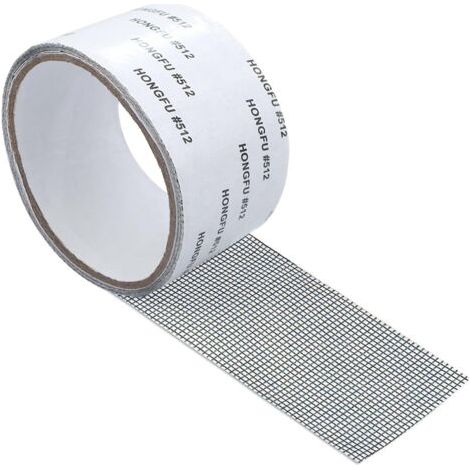 Qorva-schwarzes Klebeband Zur Reparatur Von Moskitonetzen (5 Cm X 2 M).