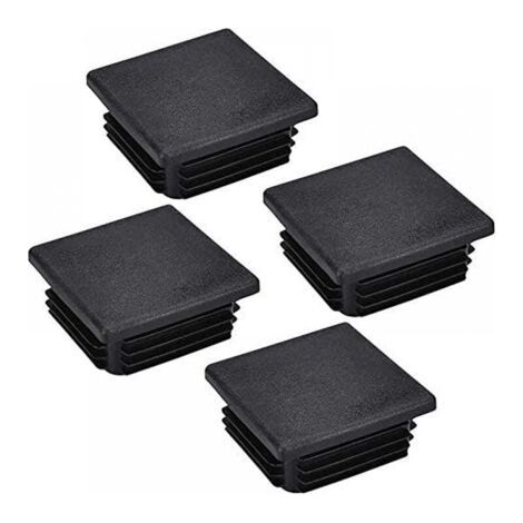Qorva – Packung Mit 20 Stuhlbeinkappen, Vierkantrohrkappen, Kunststoff-vierkant-säulenkappen Für Möbelbeine, Stühle, 50 X 50 Mm