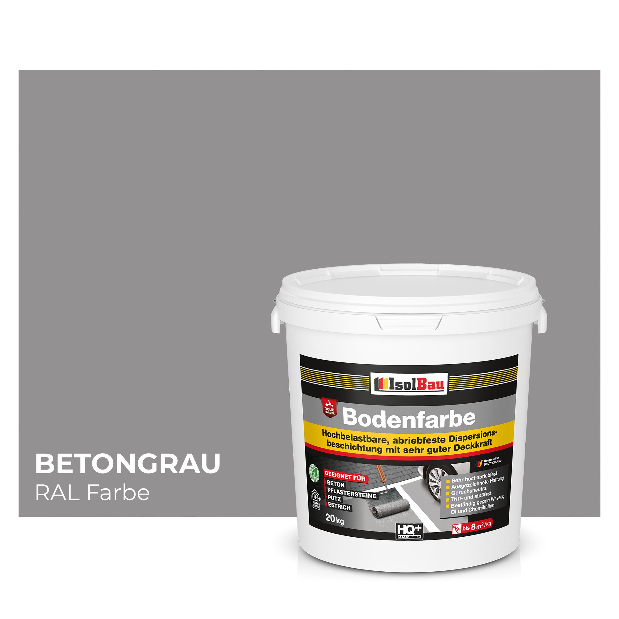 Bodenfarbe Betonfarbe Betongrau 20 Kg Bodenbeschichtung Fußbodenfarbe Ral Farbe