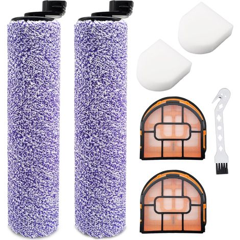 Shark Zubehörset – 2 Walzenbürsten + 2 Filter + 2 Wattepads + 1 Bürste – Für Aw201, Wd201