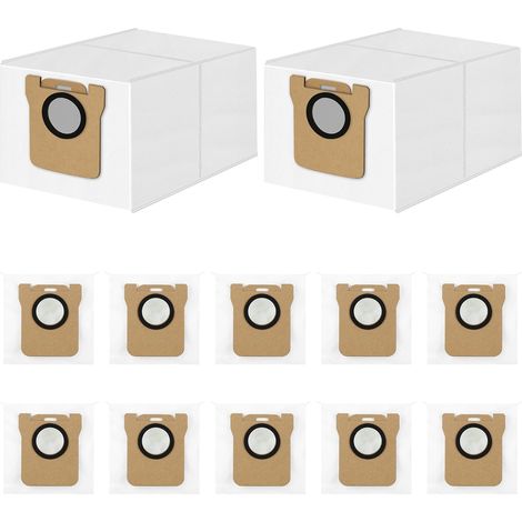 12 Staubsaugerbeutel (2,5 L) – Für Xiaomi X10, X20, L10, M40 – Saugroboter