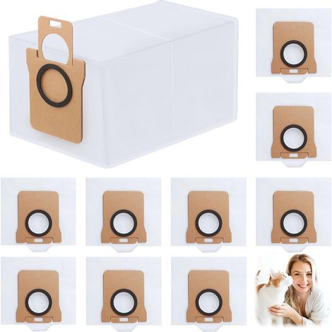 10 Staubsaugerbeutel (2,5 L) – Für Xiaomi X10, X20, L10, M40 – Saugroboter