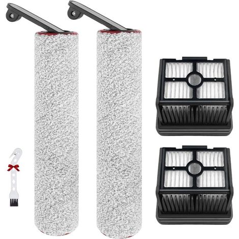 Rhg Zubehör Für Dreame H12 Pro / H12 Dual Ersatzteile Für Nass- Und Trockensauger, 2 Rotierende Bürsten + 2 Hepa-filter + 1 Bürste