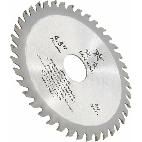115 Mm Mit 40 Zähnen, 115 Mm Schleifscheibe Zum Holzschneiden, Holztrennscheibe Für Winkelschleifer, Innendurchmesser 22,2 Mm