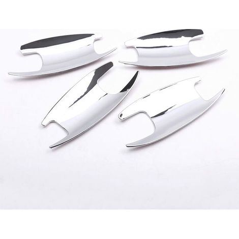 4-teiliges Set Für W213 E-klasse (2016–2017), W205 C-klasse, Glc, X253, Türverkleidungen In Poliertem Chromsilber, Autozubehör