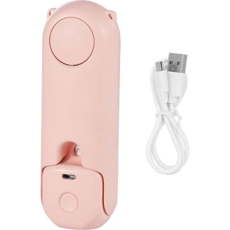 Mini-ventilator Mit Sprühnebel, Taschenformat, Faltbar, Usb-aufladbar, Kühlender Gesichtsspray, 350-mah-tischventilator Fürs Büro – Pink