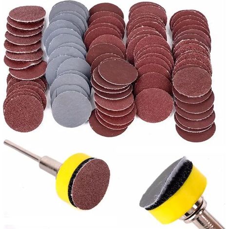 Schleifscheiben, Körnung 100 Bis 3000, Für Dremel-rotationswerkzeuge, Schleifpapierzubehör, 1 Zoll (25 Mm), 100 Stück