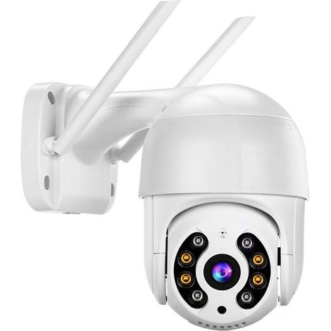 Ptz-wlan-außenkamera, 5-mp-wlan-ip-kamera, Heimüberwachungssystem Mit 360°-rundumsicht, Farbnachtsicht, Zwei-wege-audio, Bewegungserkennung, Aktivitätsbenachrichtigungen, Zugangskontrolle