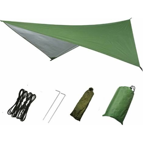 Breadlife Hängematten-campingplane, Wasserdichte Zeltunterlage, Kopfhörer-markise, Trane Picknickmatte Für Outdoor-aktivitäten Wie Wandern, Strand Und Rucksack