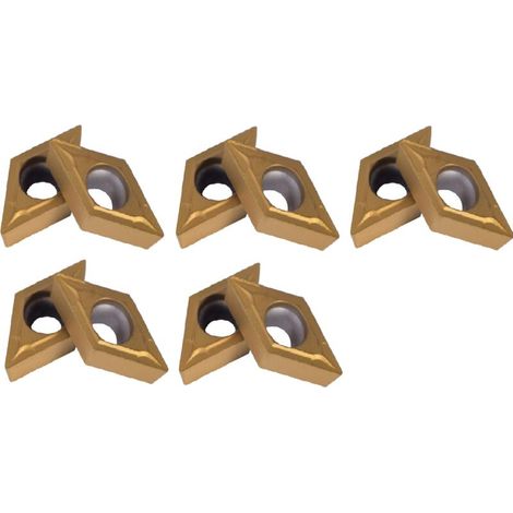 Satz Von 10 Diamantförmigen Wendeschneidplatten Für Cnc-hartmetallfräser Dcmt11t304-hm Ybc251, Dreh- Und Gewindewerkzeug Für Die Stahlbearbeitung Auf Dreh- Und Fräsmaschinen.