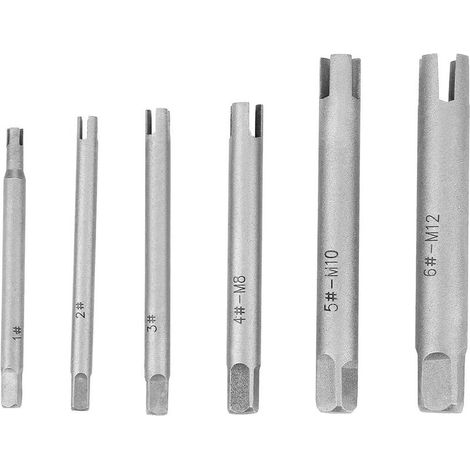 Wasserhahn-ausdreher - Set Aus Stahl Für Abgebrochene Wasserhahnköpfe Und Abgenutzte Schrauben (6 Sets)