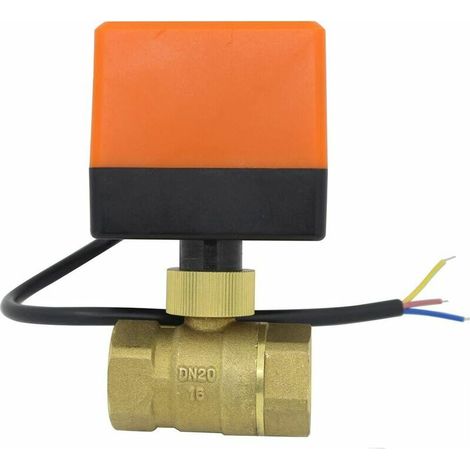 Motorisiertes 2-wege-ventil, 220-v-elektrokugelventil, Normalerweise Offenes Magnetventil, 1/2" 3/4" 1" 1-1/4" 1-1/2" 2" (3/4" Dn20)