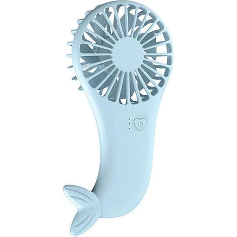 Mini-usb-taschenventilator, Wiederaufladbarer, Kleiner Tragbarer Luftkühler Für Reisen Und Büro, Blau, Handventilator
