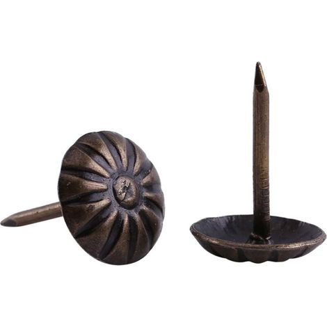 Rhg 1 Beutel Mit 100 Stück Retro-antik-dekornägeln Aus Eisen In Antikbronze-farbe Für Sofapolsterung Und Möbelbeschläge