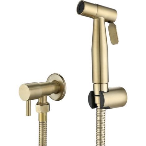 Wc- Und Bidetbrause Aus Edelstahl, Bidetbrause-set, Wasserhahnbrause, Wc-brause (gold)