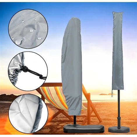 Schutzhülle Aus 210d Oxford-gewebe, Für Römische Sonnenschirme, Wasserdicht, Uv-beständig, Grau, 205 Cm (30 X 81 X 45 Cm)