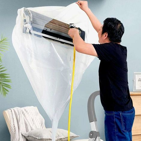Weitere Reinigungsabdeckung Für Klimaanlagen, Wasserdichte, Wiederverwendbare Pvc-staubwasch- Und Reinigungstasche Für Den Haushalt Zum Aufhängen (m)