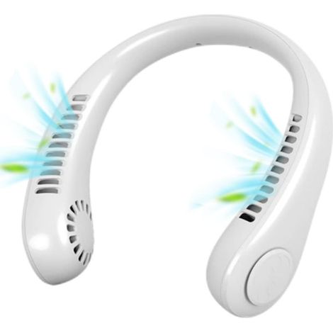 Tragbarer Nackenventilator, Blattloser Freisprechventilator, Usb-wiederaufladbarer Freisprechventilator Mit 3 Geschwindigkeitsstufen, Leiser Ventilator Für Den Innen- Und Außenbereich
