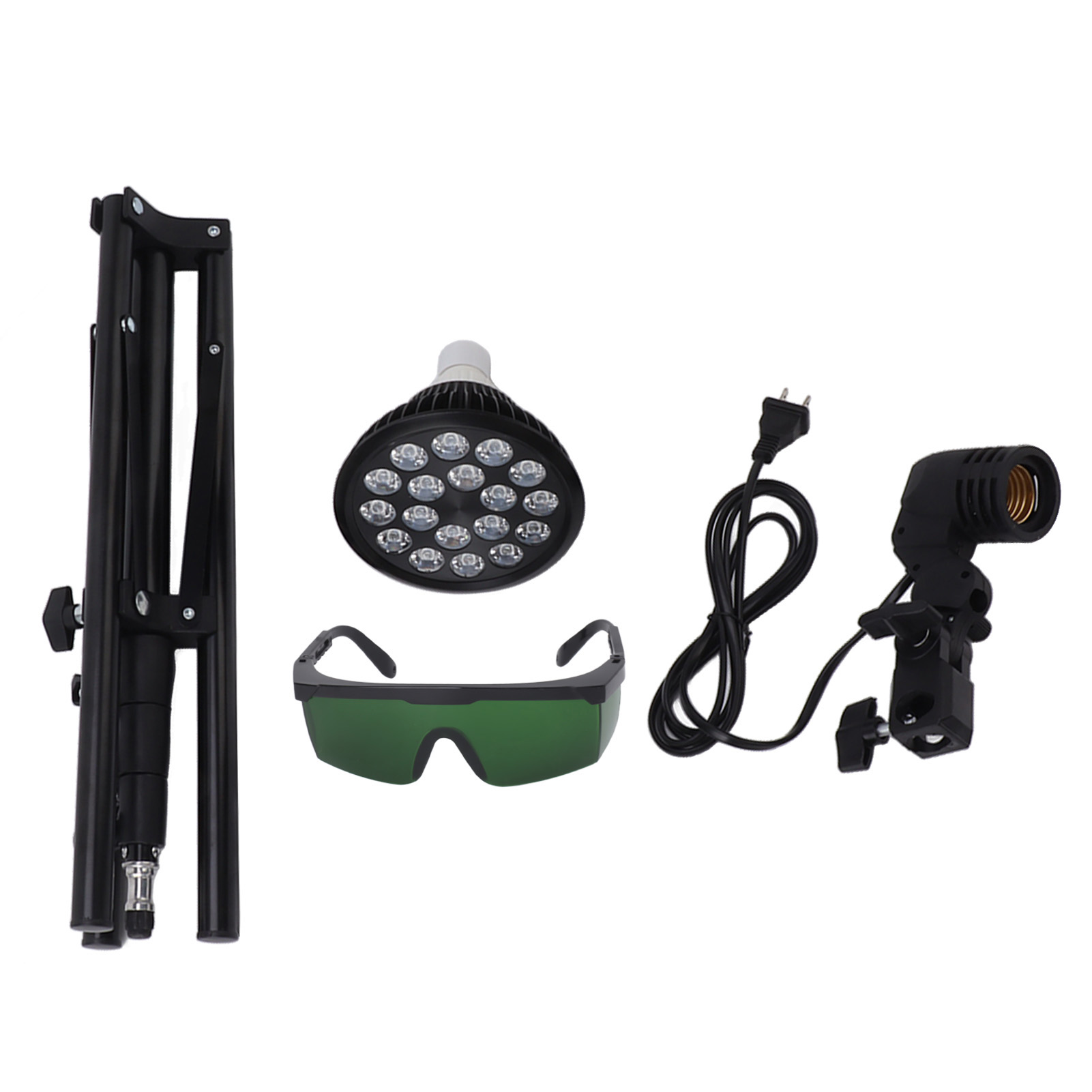 Tan-n-ing 460nm Led-sonnenlampe Mit Verstellbarem Aluminiumstativ, 54w E27-lampe, Für Gesicht Und Körper, Gleichmäßige Bräune, Uv-frei