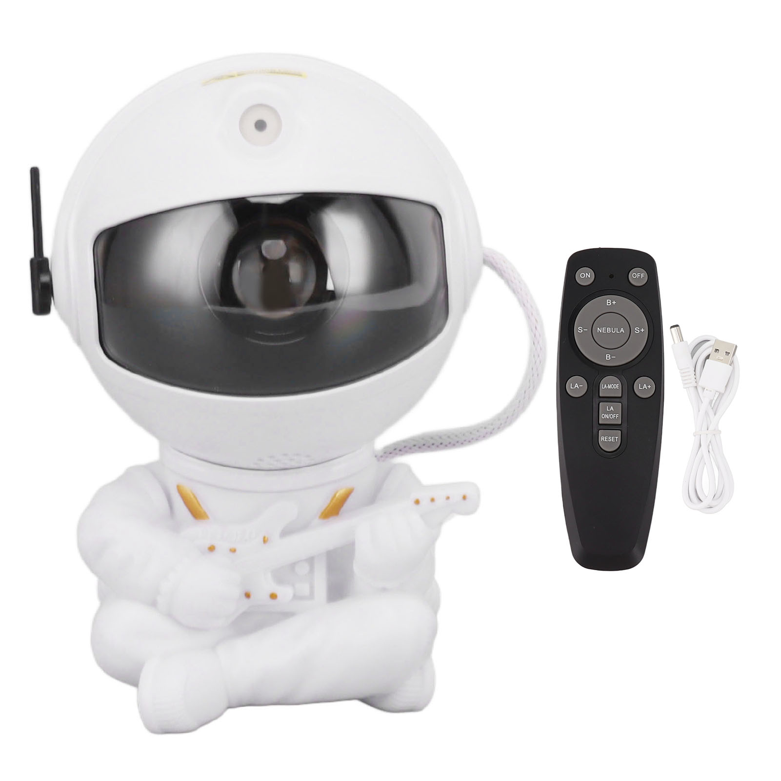 Usb-astronauten-sternenprojektor, 360° Drehbare Rgb-led-galaxie, Kosmisches Ambiente, Schlafzimmerdekoration, Originelles Geschenk