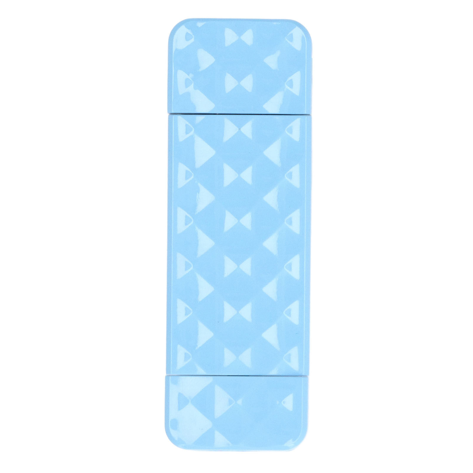 Kompakte, Blaue, Faltbare Led-leselampe Mit 500 Mah Akku, Abs-gehäuse, Usb-anschluss, 10,5 X 3,5 Cm