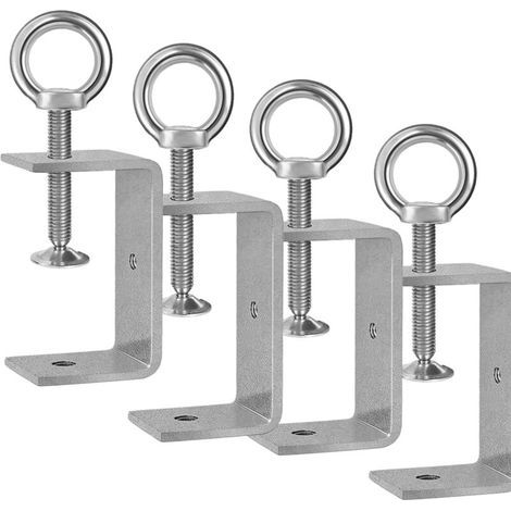 Garden Future 4-teiliges Set 75-mm-edelstahl-c-klemmen, Verstellbare C-zangen Zum Schweißen, Für Schreinerarbeiten Und Heimwerken, Spannbereich 35–68 Mm