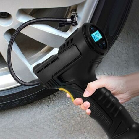 Alliandisg Tragbarer, Kabelloser Reifenfüller, 120 W, Luftkompressor, Reifenpumpe Für Autos, Motorräder Und Fahrräder Mit Digitalem Led-manometer, 2000 Mah Akku.