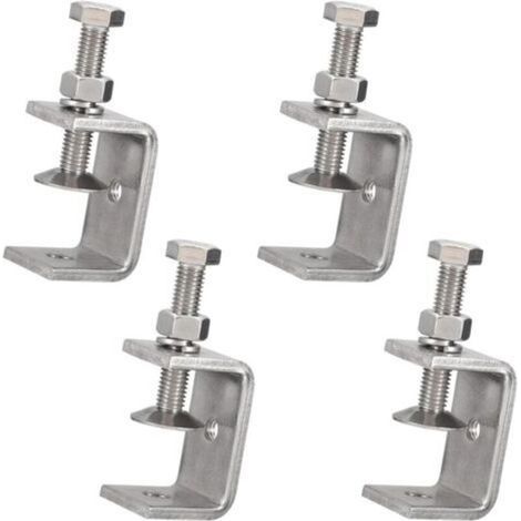Alliandis Ein Set Aus 4 Kleinen Edelstahlklemmen Mit Einem Durchmesser Von 15 Bis 38 Mm, Geeignet Zum Schweißen, Für Holzarbeiten, Heimwerken Und Holzverarbeitung.