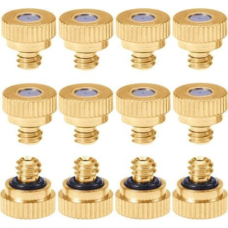 Alliandis 20 Stück Messing-sprühdüsen 0,4 Mm Für Gartenbewässerung Und Kühlsysteme