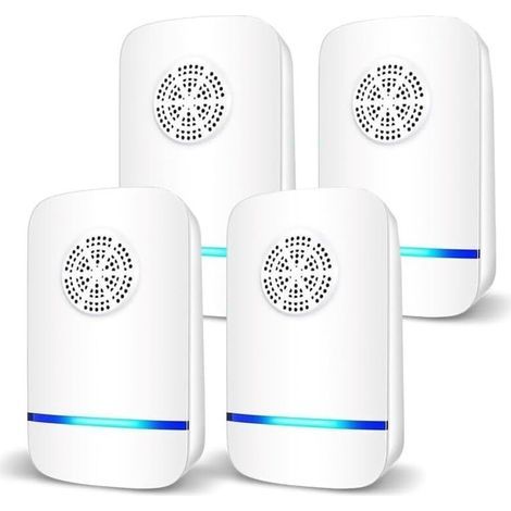 Alliandis Ultraschall-mäuseabwehrgerät, 4er-pack, Anti-ratten, Geräuschlos, Ungiftig, Wirksam Gegen Mäuse Und Ratten, Strahlungsfreies Ultraschall-nagetierabwehrmittel