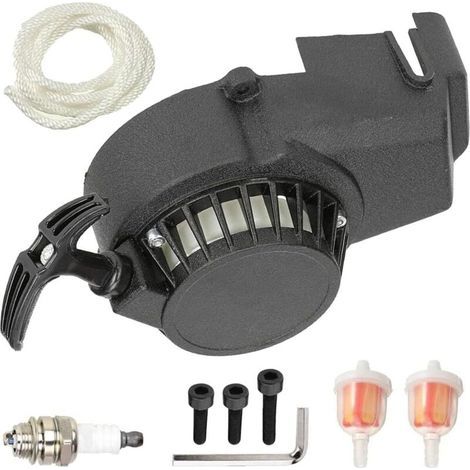 Alliandis Seilzugstarter Für 2-takt 43cc 47cc 49cc Pocket Coolster Qg50 Motorrad Für Syx 50cc Für Ssr Sx50 Mini Dirt Bike Pocket Rocket Bike Motorrad Quad Atv Teile
