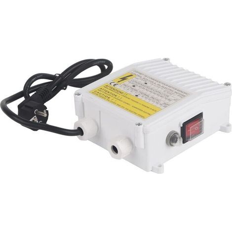 Alliandis Pumpensteuerkasten, Brunnenpumpenregler, Integrierter Thermischer Schutzschalter (750w 1hp 40uf 18a Eu-stecker 220v)
