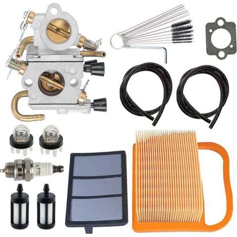 Alliandis Vergaser Für Stihl Ts420, Ts410, Ts410z Und Ts420z Betonsägen, Ersetzt C1q-s118 Und 4238-120-0600, Inklusive Luftfilter, Kraftstoffleitung Und Zündkerze