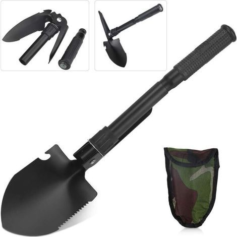 Garden Future Mini-tragbarer, Faltbarer Militärspaten Und Multifunktionswerkzeug Für Camping, Outdoor-survival, Wandern, Jagen, Expeditionen Und Gartenarbeit