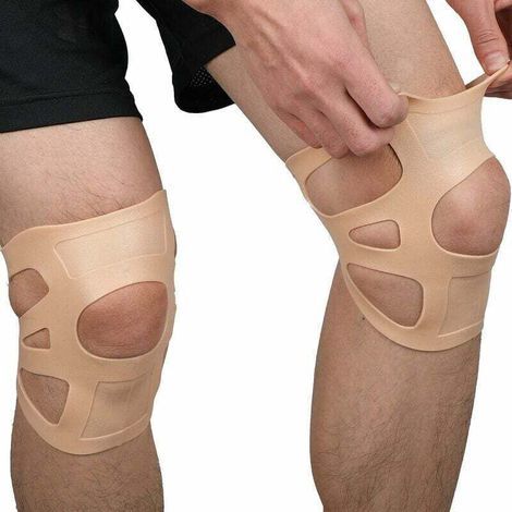 Garden Future Kniebandage, Ultradünne, Wasserdichte Silikon-kniebandage Für Wassersport, Meniskus- Und Knieunterstützung Bei Knieschmerzen, 42–48 Cm