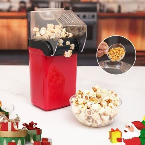 Alliandism Automatische Popcornmaschine, Kleine Popcornmaschine Für Zuhause, Geeignet Für Den Heimgebrauch, Feiern Und Camping