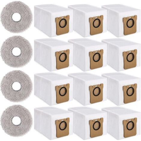 Alliandis Dreame L10s Ultra/l10 Ultra/xiaomi X10 Zubehörset + Staubsauger, 12 Staubbeutel, 4 Reinigungstücher