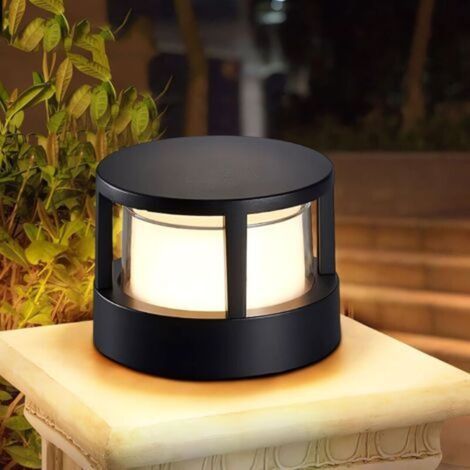 Alliandisp Led-außenbeleuchtungsmast – Für Wege, Terrassen, Reisfelder – 1 Stück, Kleines Modell – 5 W / Warmweiß
